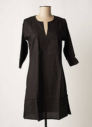 Robe courte noir PALME pour femme
