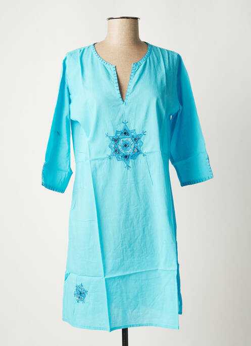 Robe de plage bleu PALME pour femme