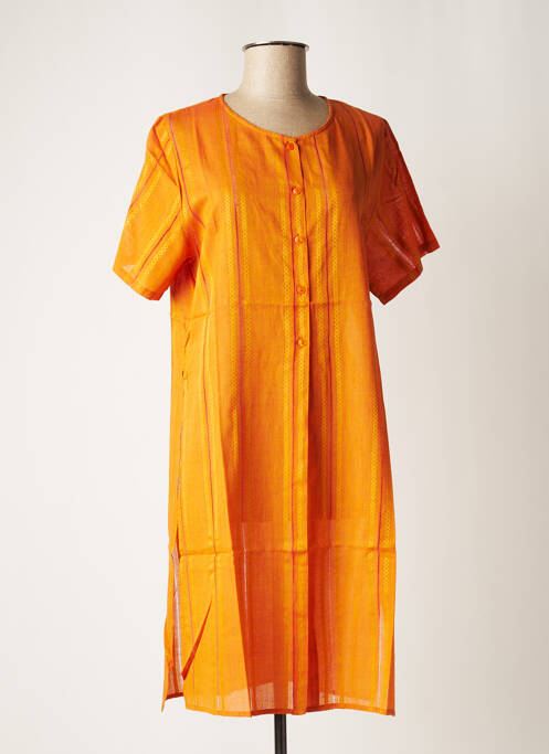 Tunique manches courtes orange PALME pour femme