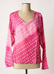 Blouse rose PALME pour femme seconde vue