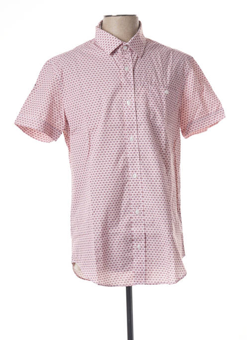 Chemise manches courtes rose CAMBERABERO pour homme