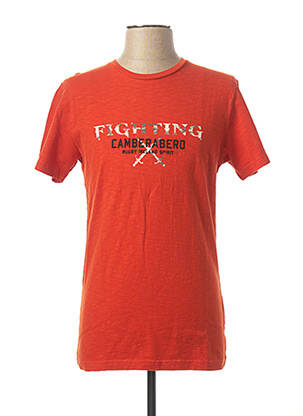 T-shirt rouge CAMBERABERO pour homme