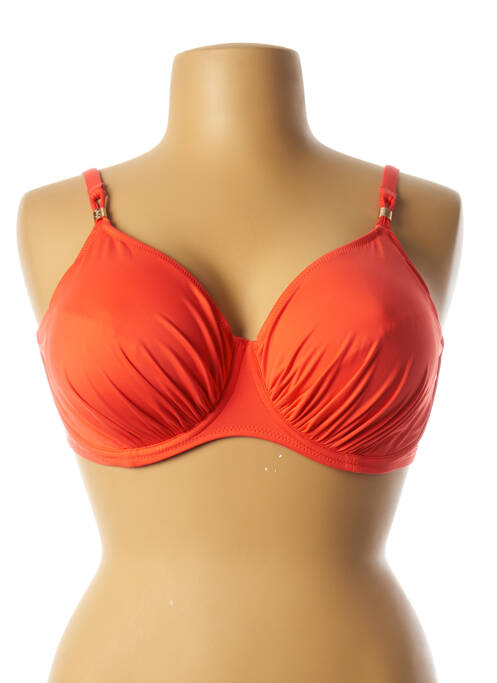 Haut de maillot de bain orange FANTASIE pour femme