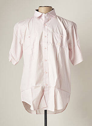Chemise manches courtes rose ERIC TABARLY pour homme