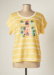 T-shirt jaune MISS SIDECAR pour femme seconde vue