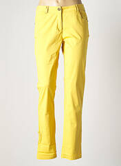 Pantalon droit jaune AGATHE & LOUISE pour femme seconde vue