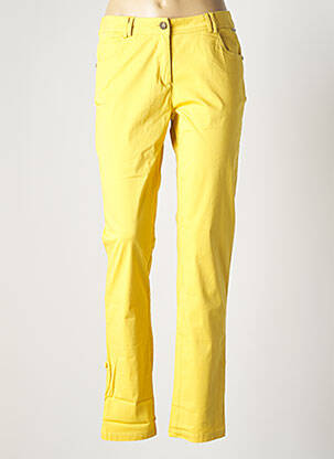 Pantalon droit jaune AGATHE & LOUISE pour femme