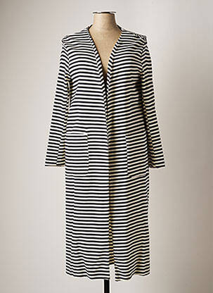 Manteau long sans capuche sans capuche bleu IMPERIAL femme