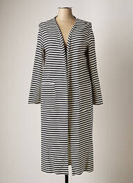 Manteau long sans capuche sans capuche bleu IMPERIAL femme
