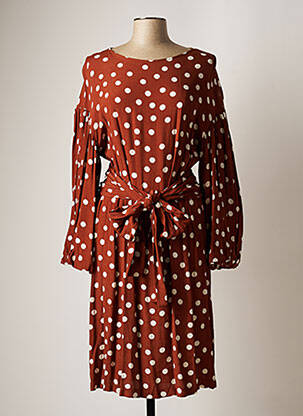 Robe mi-longue marron IMPERIAL femme