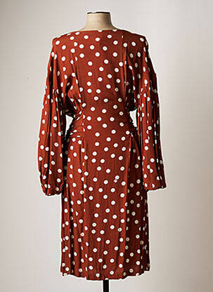 Robe mi-longue marron IMPERIAL femme