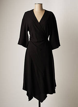 Robe mi-longue noir THEORY femme