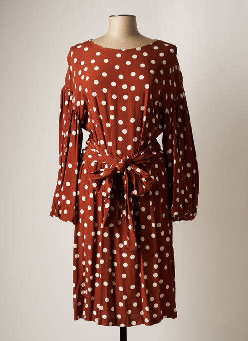 Robe mi-longue marron IMPERIAL femme