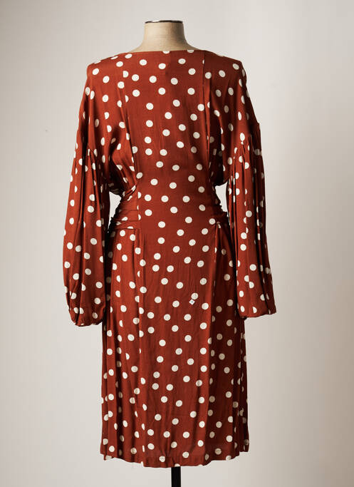Robe mi-longue marron IMPERIAL femme