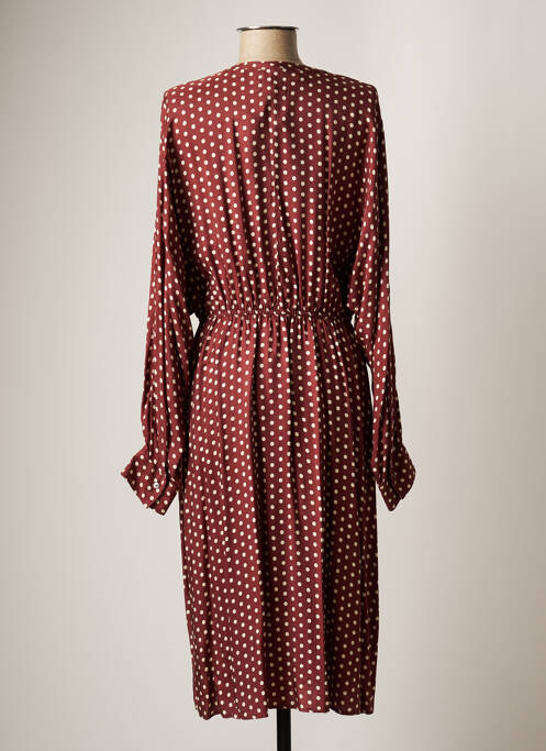 Robe mi-longue marron DIEGA pour femme