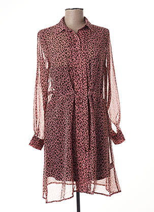 Robe mi-longue rose GRACE & MILA femme
