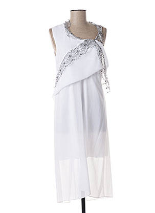 Robe mi-longue blanc CARVEN femme