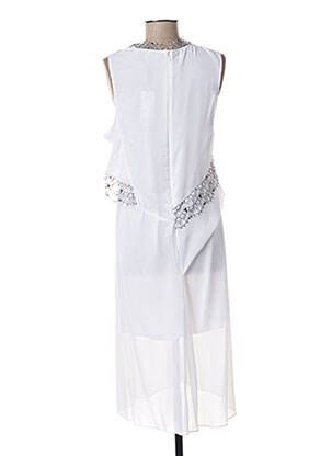 Robe mi-longue blanc CARVEN femme