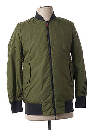 Blouson finition bords-côtes vert OOF WEAR homme