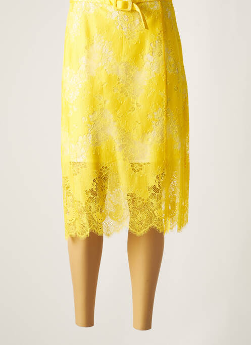 Jupe mi-longue jaune CARVEN femme