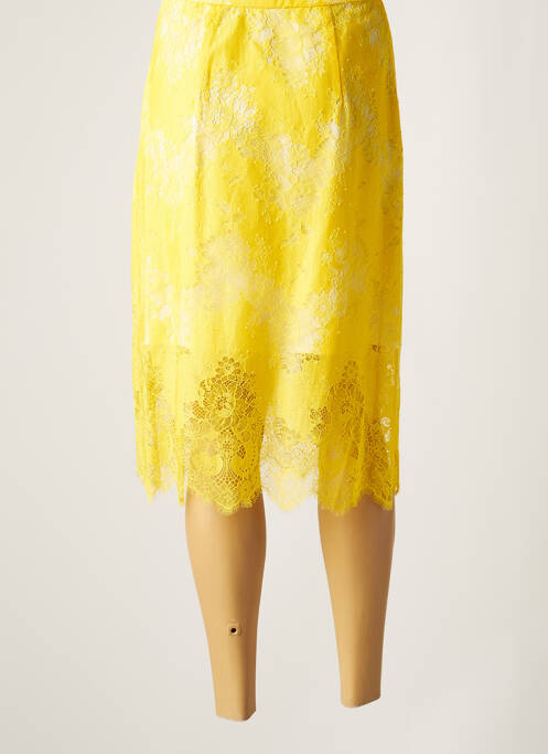Jupe mi-longue jaune CARVEN femme