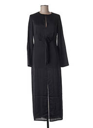 Robe longue manches longues manches longues noir DAY OFF femme