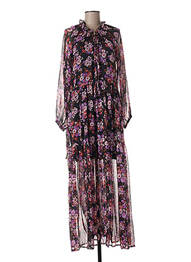 Robe longue manches longues manches longues noir DAY OFF femme