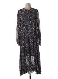 Robe longue manches longues manches longues noir SECOND FEMALE femme