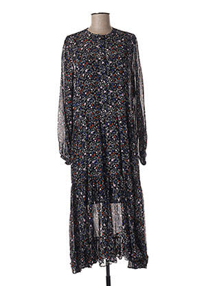 Robe longue manches longues manches longues noir SECOND FEMALE femme