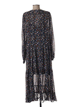Robe longue manches longues manches longues noir SECOND FEMALE femme