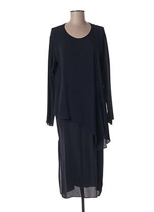 Robe mi-longue manches longues manches longues bleu THEORY femme