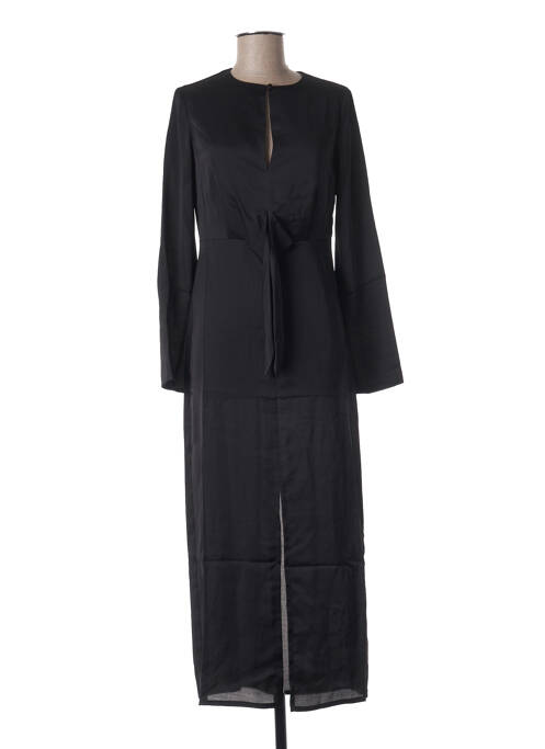 Robe longue manches longues manches longues noir DAY OFF femme