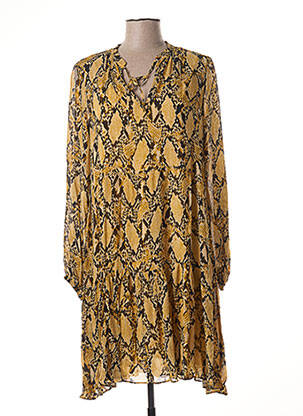 Robe mi-longue jaune SECOND FEMALE femme