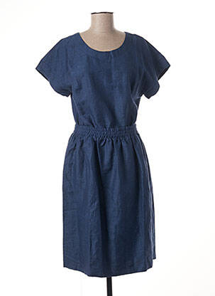 Robe mi-longue bleu NATHALIE VLEESCHOUWER femme