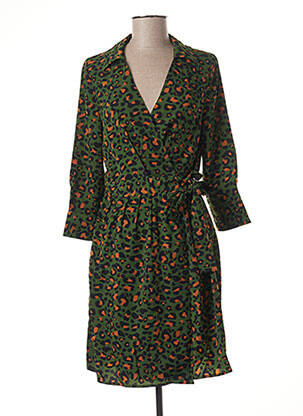 Robe mi-longue vert DAY OFF femme