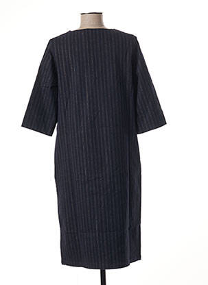 Robe mi-longue manches courtes manches courtes bleu NATHALIE VLEESCHOUWER femme