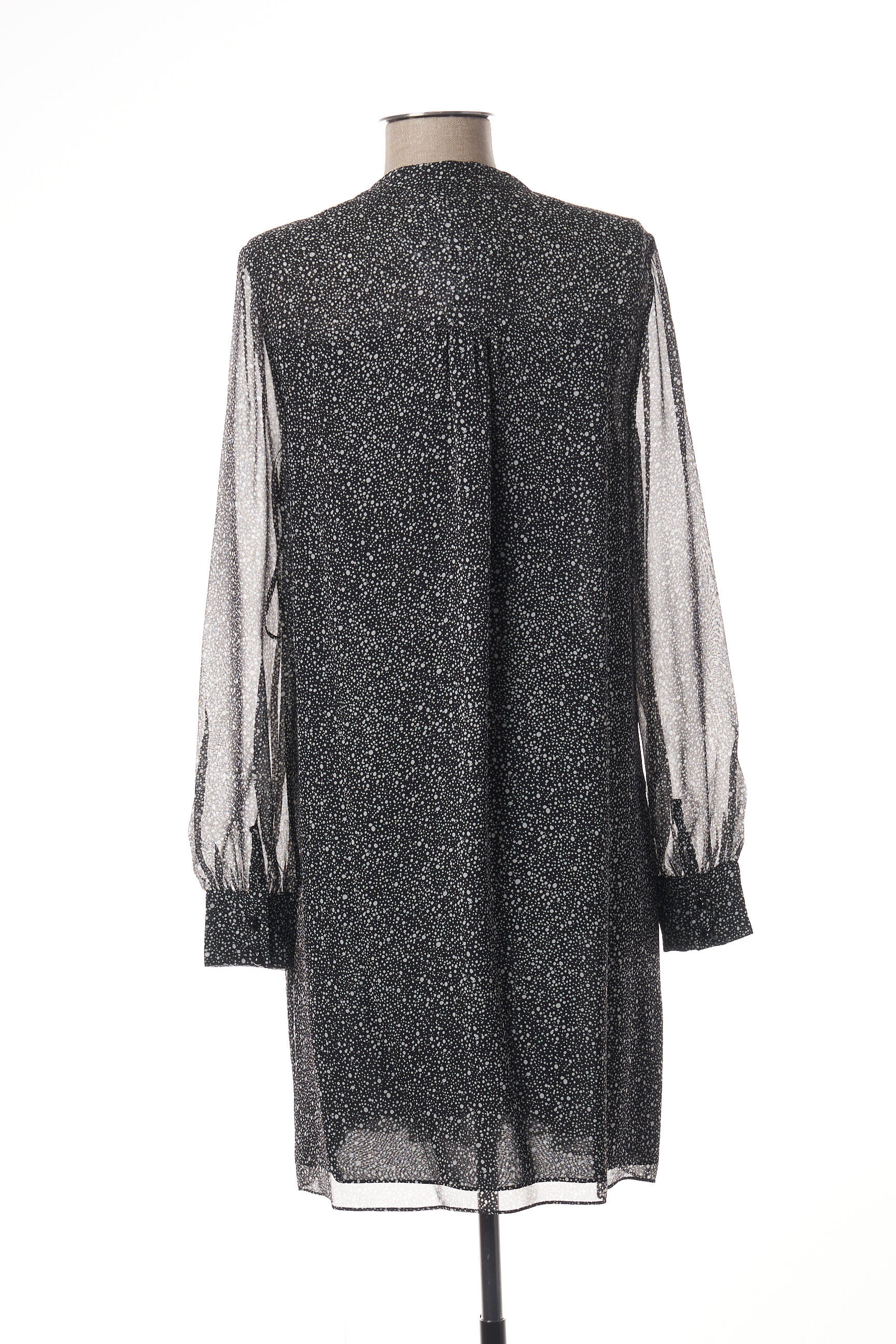 Robe mi-longue noir DIANE VON FURSTENBERG femme