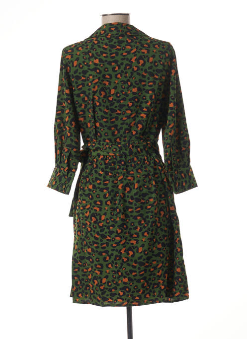 Robe mi-longue vert DAY OFF pour femme