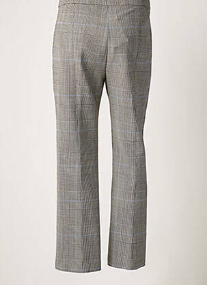 Pantalon droit fermeture zippée sous rabat boutonné taille normale gris THEORY femme