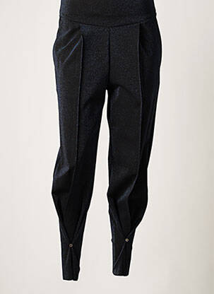 Pantalon slim taille élastique taille haute noir ATTIC AND BARN femme