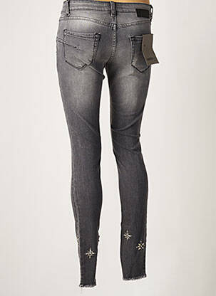 Jeans skinny tissage brut taille basse gris IMPERIAL femme