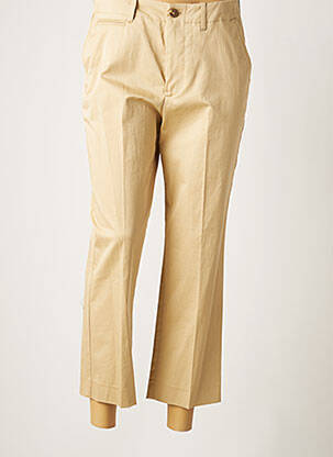 Pantalon 7/8 taille haute taille haute beige CLOSED femme