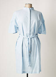 Robe mi-longue manches courtes manches courtes bleu DAY OFF femme