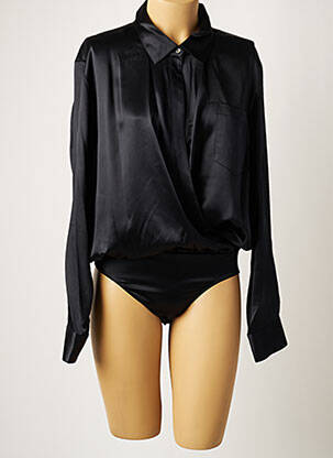 Body fermeture pressionnée à l'entrejambe manches longues noir ALEXANDER WANG femme