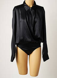 Body fermeture pressionnée à l'entrejambe manches longues noir ALEXANDER WANG femme