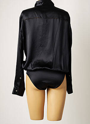 Body fermeture pressionnée à l'entrejambe manches longues noir ALEXANDER WANG femme