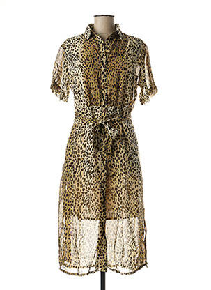 Robe mi-longue marron DAY OFF femme
