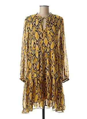 Robe mi-longue jaune SECOND FEMALE femme