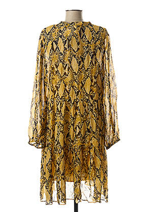 Robe mi-longue jaune SECOND FEMALE femme