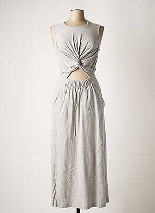 Robe longue gris ALEXANDER WANG femme